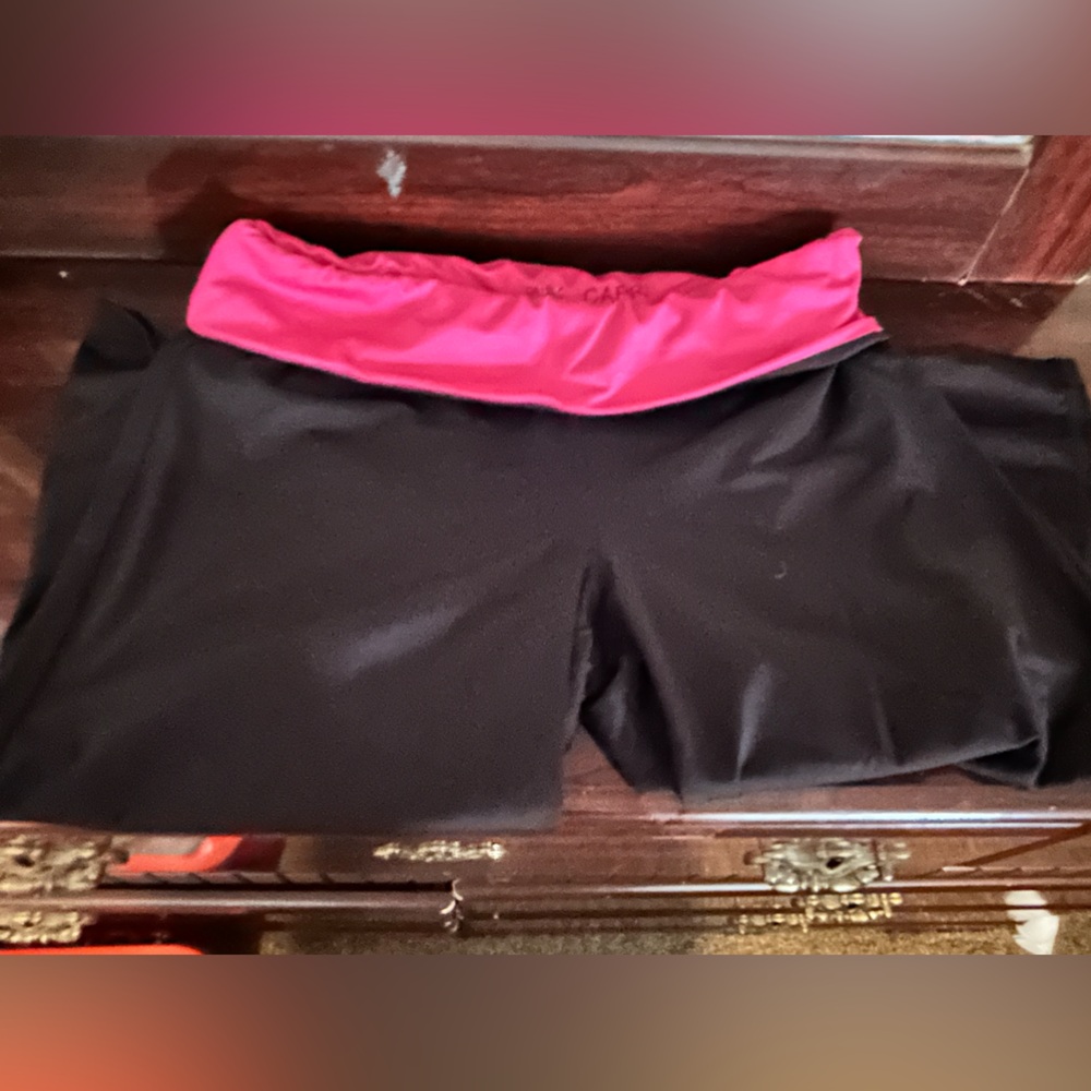Black and Pink Athletic Shorts